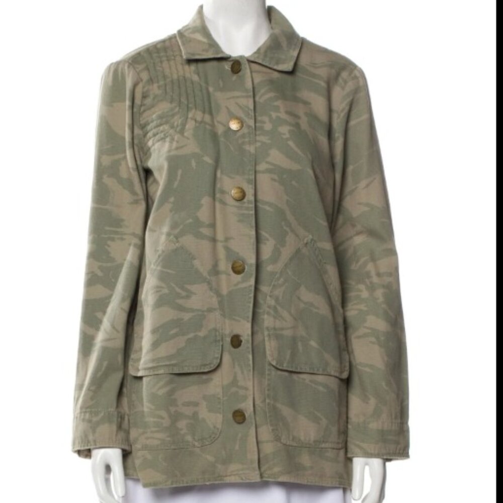 CURRENT/ELLIOT Foxhunt Cotton Canvas Utility Jacket Size M (Designer size 1)